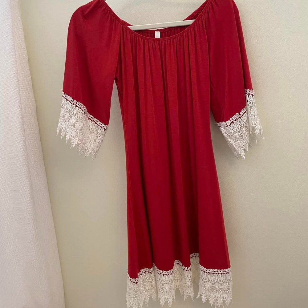 Orange and White Cream 2 Dress